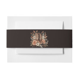 Moderner Eleganter Western - Blume Einladungsbanderole