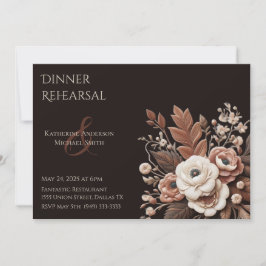 Moderner Eleganter Western - Blumen Einladung