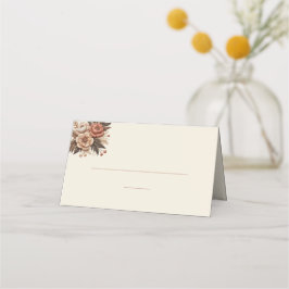 Moderner Eleganter Western - Blumen Platzkarte