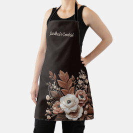 Moderner Eleganter Western - Blumen Schürze