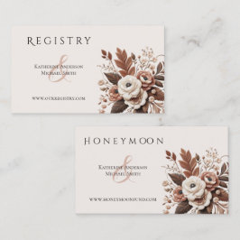 Moderner Eleganter Western - Blumen Visitenkarte