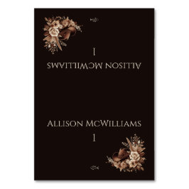 Moderner Eleganter Western - Blütenfisch Tischnummer