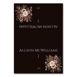 Moderner Eleganter Western - Blütenfisch Tischnummer