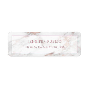 Moderner Entwurf elegante Rosegold Marmorschablone