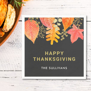 Moderner Erntedank Serviette