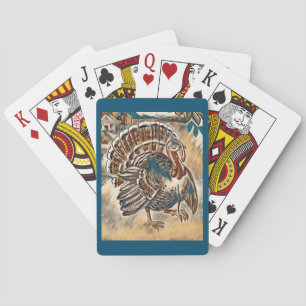 Moderner Erntedank Türkei-Deck spielen Karten Spielkarten