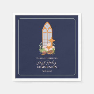 Moderner Erste Heilige Kommunion Eucharist Serviette