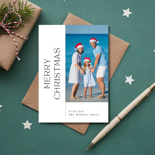 Moderner Familienstrand Frohe Weihnachten Foto Bla