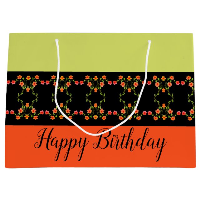 Moderner Farbdesigner Große Geschenktüte (Vorderseite)