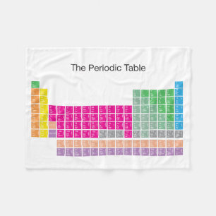 Moderner farbiger Full Periodic-Tisch Fleecedecke