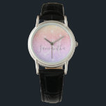 Moderner farbiger Glitzer Glitzern Personalisiert  Armbanduhr<br><div class="desc">Moderner farbiger Glitzer Glitzern Personalisiert Name</div>