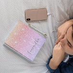 Moderner farbiger Glitzer Glitzern Personalisiert  Notizblock<br><div class="desc">Moderner farbiger Glitzer Glitzern Personalisiert Name</div>