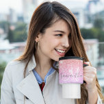 Moderner farbiger Glitzer Glitzern Personalisiert  Reisebecher<br><div class="desc">Moderner farbiger Glitzer Glitzern Personalisiert Name</div>