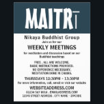 Moderner, feiner buddhistischer Flyer für Gruppenw<br><div class="desc">Moderne,  kühne,  buddhistische Flyer der Gruppenwerbung durch den Business Card Store.</div>