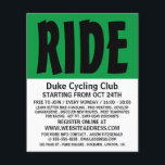 Moderner, feiner, Cycling Club Werbung Flyer<br><div class="desc">Moderne,  feine,  Cycling Club Werbe-Flyer vom Business Card Store.</div>
