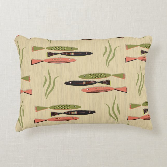 Moderner Fisch aus dem Mittelalter Dekokissen (Vorderseite)