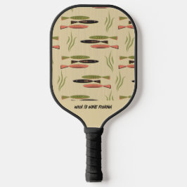 Moderner Fisch aus dem Mittelalter Pickleball Schläger
