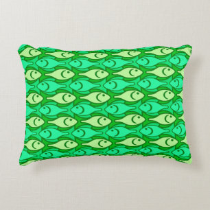 Moderner Fisch aus der Mitte des Jahrhunderts in K Zierkissen