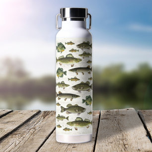 Moderner Fisch Einfacher Fischer Whimsical Spaß Trinkflasche