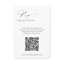 Moderner formaler QR-Code Elegante Hochzeit