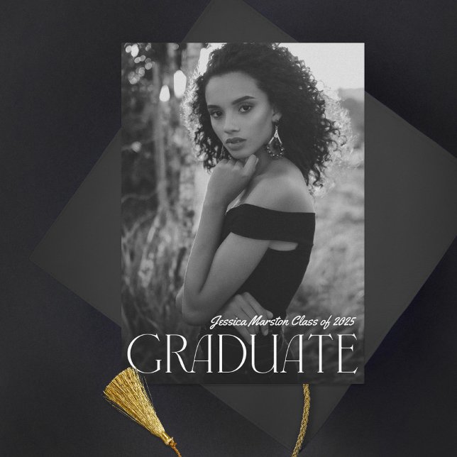 Moderner Foto Abschluss Ankündigung (Von Creator hochgeladen)