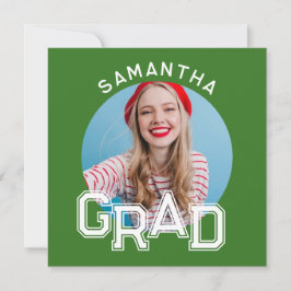 Moderner Foto-Abschluss der High School Einladung