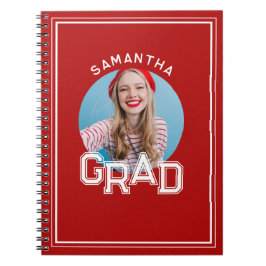 Moderner Foto-Abschluss der High School Notizblock