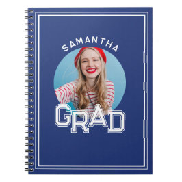 Moderner Foto-Abschluss der High School Notizblock