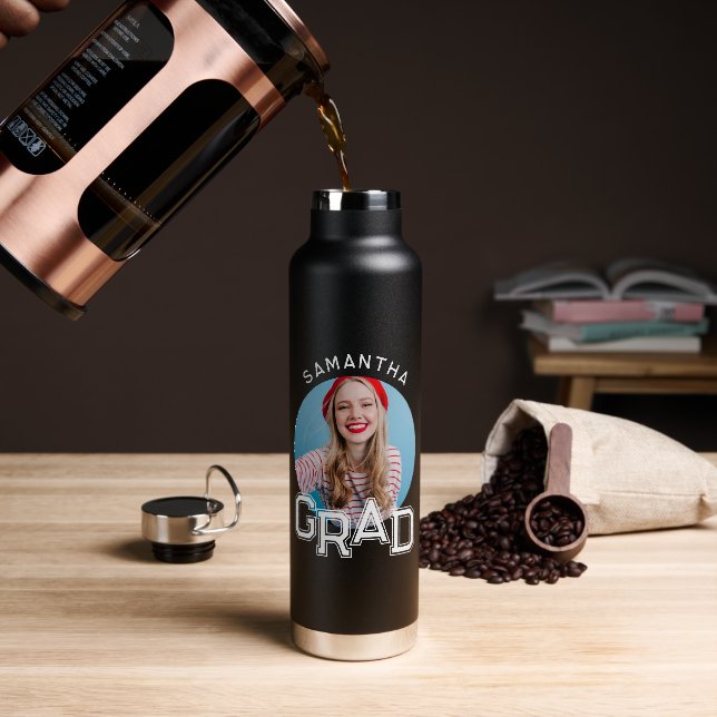 Moderner Foto-Abschluss der High School Trinkflasche (Kaffee)