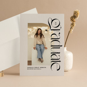 Moderner Foto Abschluss Einladung