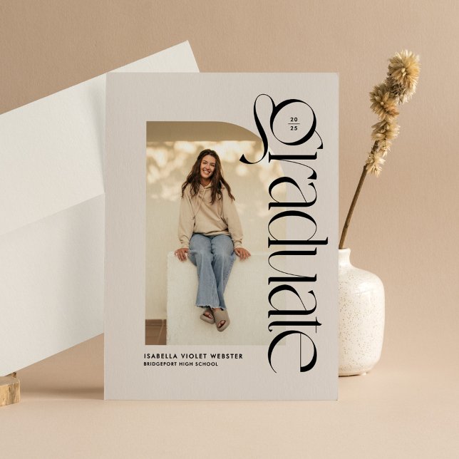 Moderner Foto Abschluss Einladung (Von Creator hochgeladen)