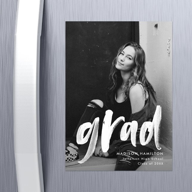 Moderner Foto-Abschluss für Pinsel Magneteinladung (Von Creator hochgeladen)