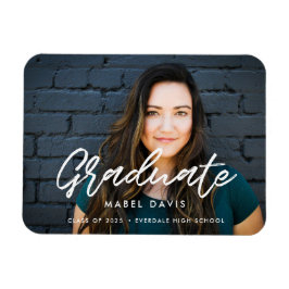Moderner Foto Abschluss Magnet