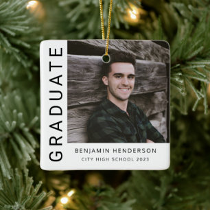 Moderner Foto Boy Abschluss Keramikornament