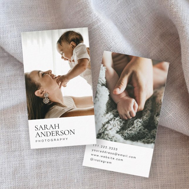 Moderner Foto-Fotograf Visitenkarte (Von Creator hochgeladen)