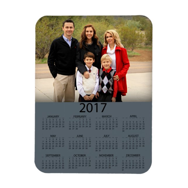 Moderner Foto-Kalender 2017 Magnet (Vertikal)