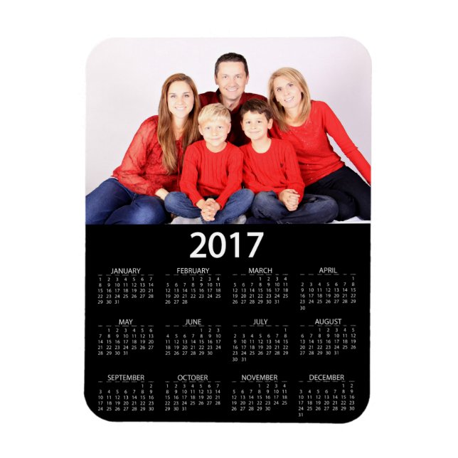 Moderner Foto-Kalender 2017 Magnet (Vertikal)