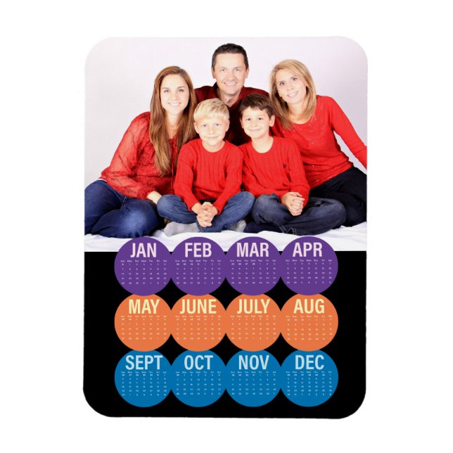 Moderner Foto-Kalender 2018 Magnet (Vertikal)
