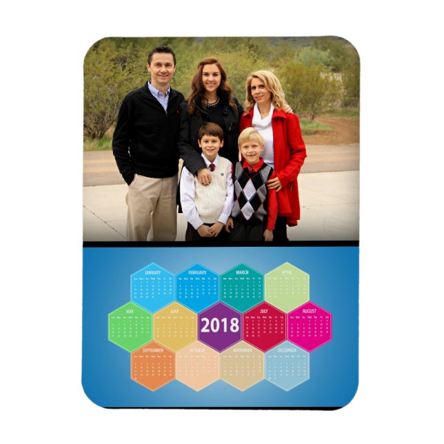 Moderner Foto-Kalender 2018 Magnet (Vertikal)