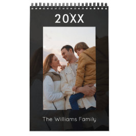 Moderner Foto-Kalender für benutzerdefinierte Fami Kalender