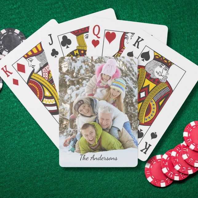 Moderner Foto-Name  Spielkarten (Von Creator hochgeladen)