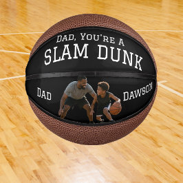Moderner Foto-Vater, du bist ein Slam Dunk! person Mini Basketball