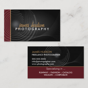 Moderner Fotograf Visitenkarte