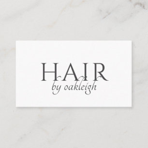 Moderner Friseur Minimal Typography Visitenkarte