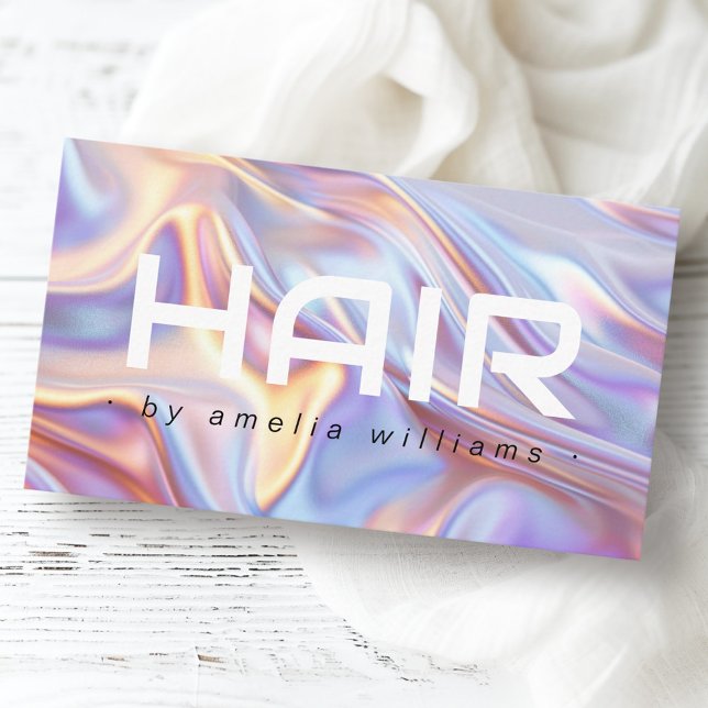 Moderner Friseur Stylist Visitenkarte (Modern hair hairdresser stylist business card)