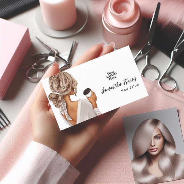 Moderner Friseur Visitenkarte (Modern Hair Salon Business Card)