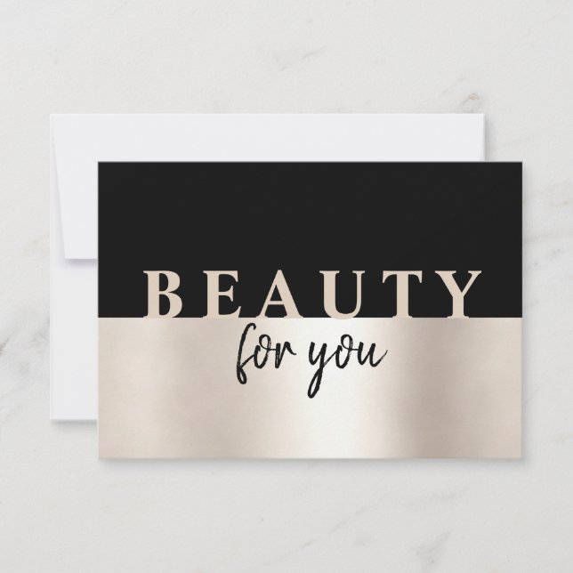 Moderner Friseursalon Gold (Vorderseite)