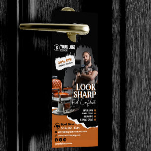 Moderner Friseurstuhl Friseur Friseuse Türanhänger