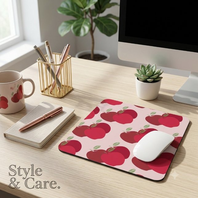 Moderner, fruchtig Inspiriert Apfel Mousepad (Modern Fruit-Inspired Apple Mouse Pad)