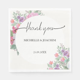 Moderner Frühling Sommer Floral Boho Garden Serviette